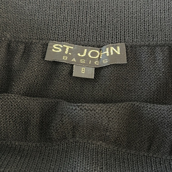 St John Evening,Marie Gray black jacket size 8. St John Basic black skirt size 8 - Picture 8 of 8